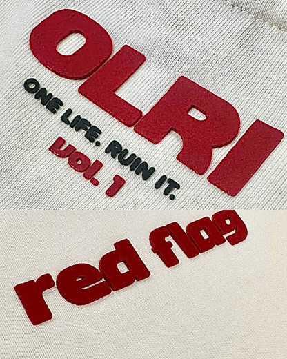 Red Flag Tee - White
