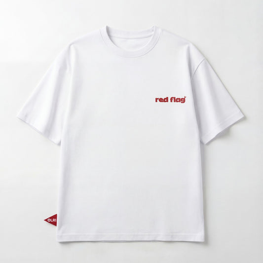 Red Flag Tee- White